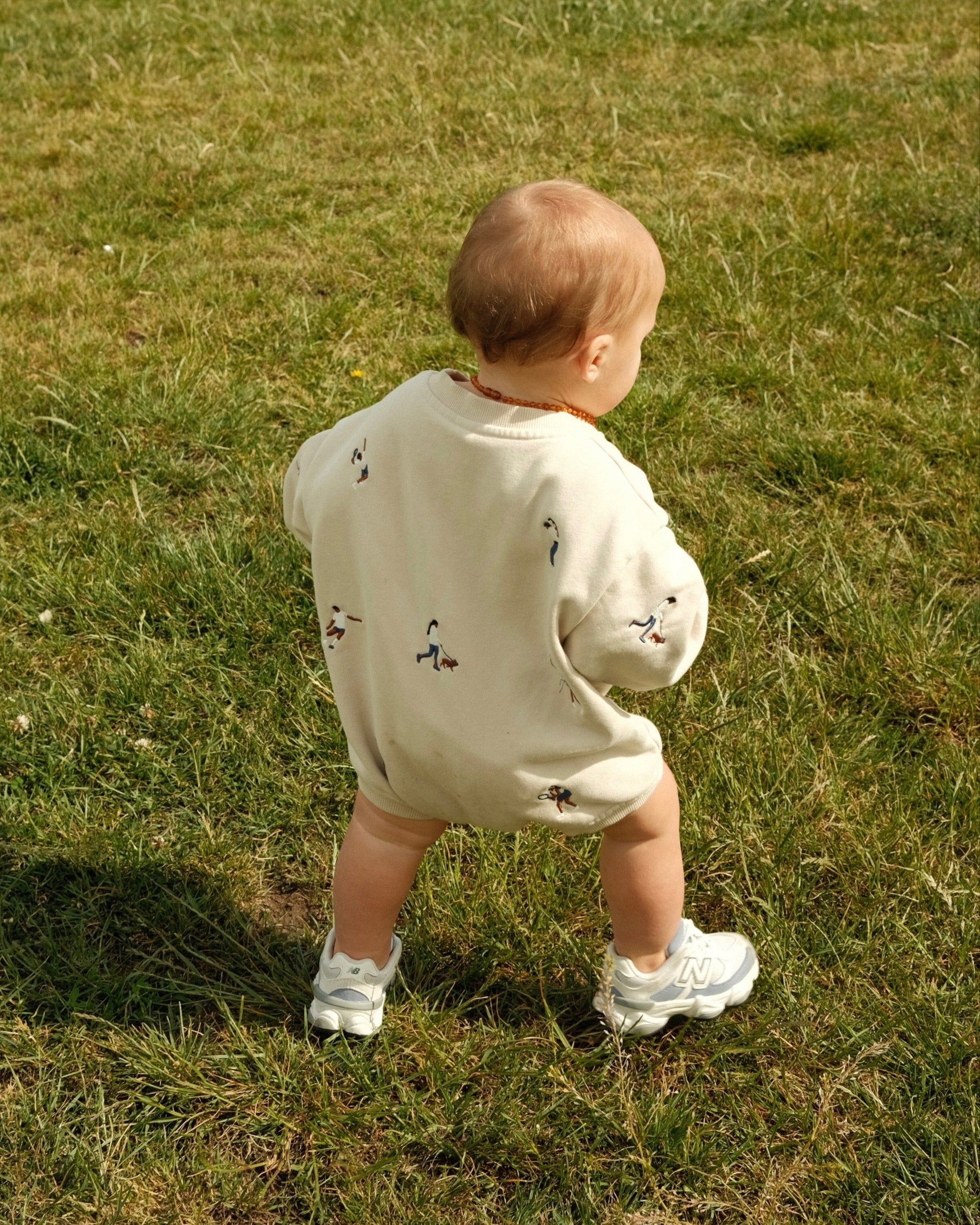 BEIGE SPORTS SWEATER ROMPER