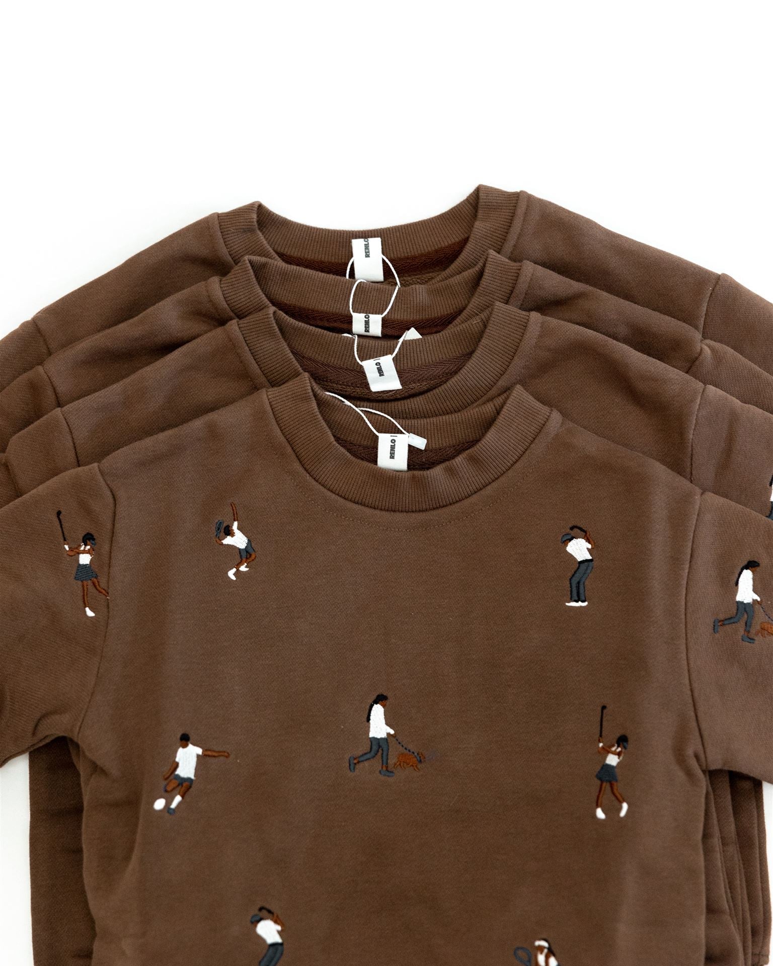 BROWN SPORTS SWEATER ROMPER