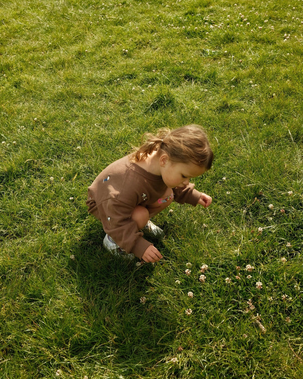 BROWN SPORTS SWEATER ROMPER