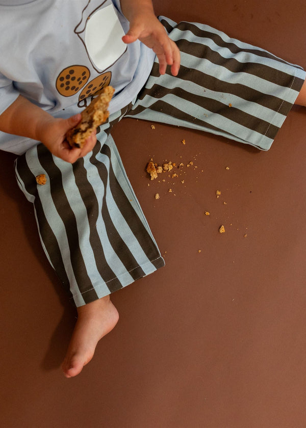 MILK AND COOKIES STRIPED PANTS