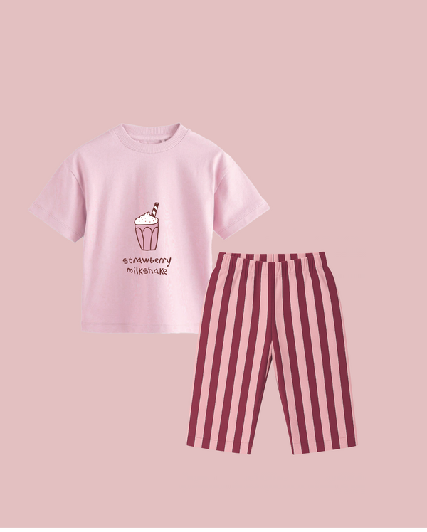 STRAWBERRY MILKSHAKE STRIPED PANTS